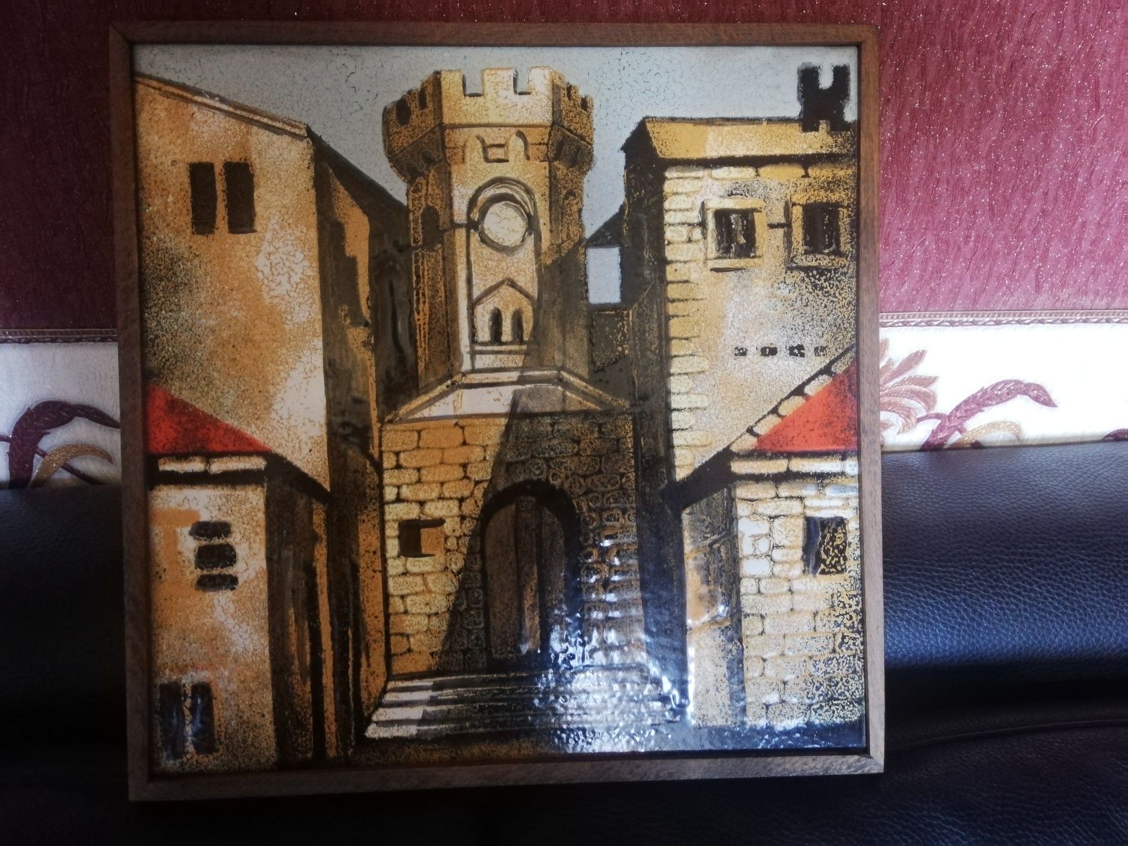 Декорация за стена 1960год.Ръчна изработка.
