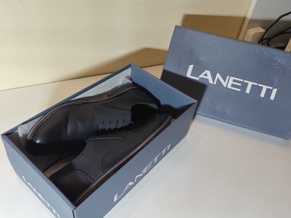 Pantofi eleganți Lanetti, mărimea 42 – noi, cu cutie originală