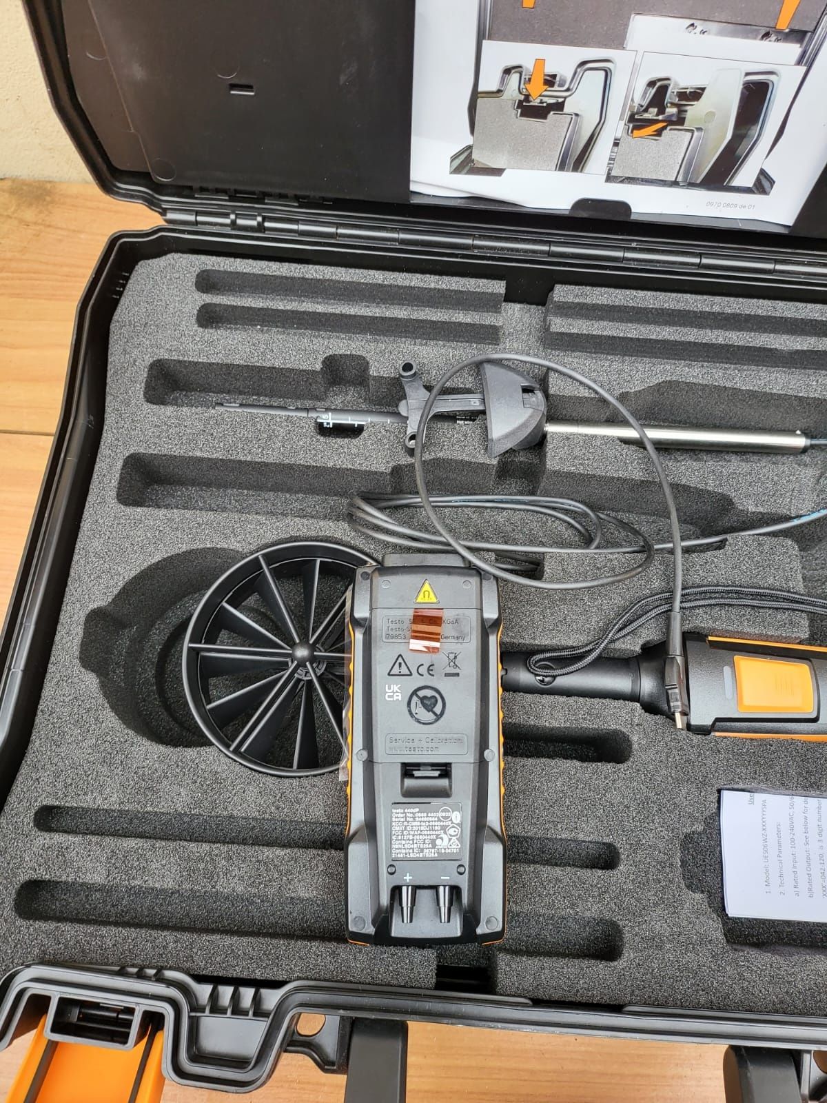 Testo 440 dp cu Bluetooth  set pentru masurarea vitezei aerului