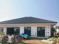 Casa modulara si garaje auto din structura metalica si panou sandwich