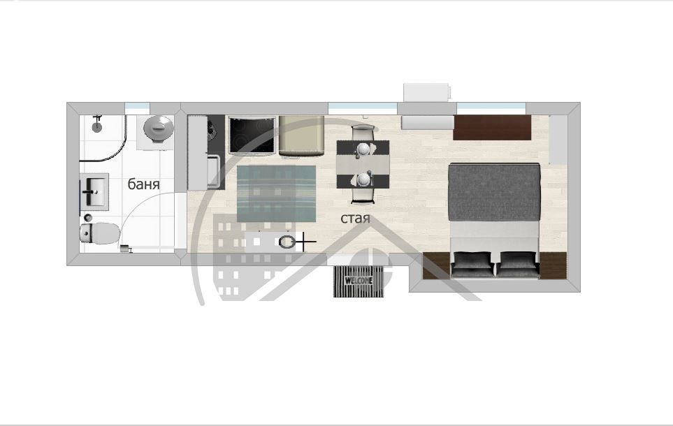 Продава се Едностаен апартамент в Варна, Аспарухово - 26 кв.м за 1231 €/кв.м - Снимка #1