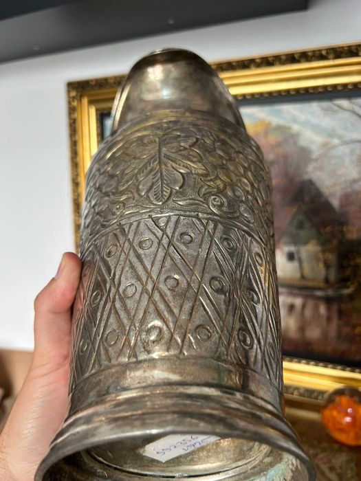 DN978 Vas mare argintat superb 1,76kg 35h 20 diametru