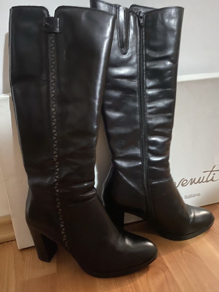 Cizme piele neagra benvenuti