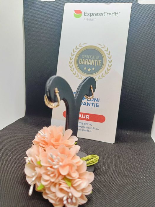 Cercei aur 14K 2.67g (Ag16 Moldova b31140) - Garantie 2 ani!