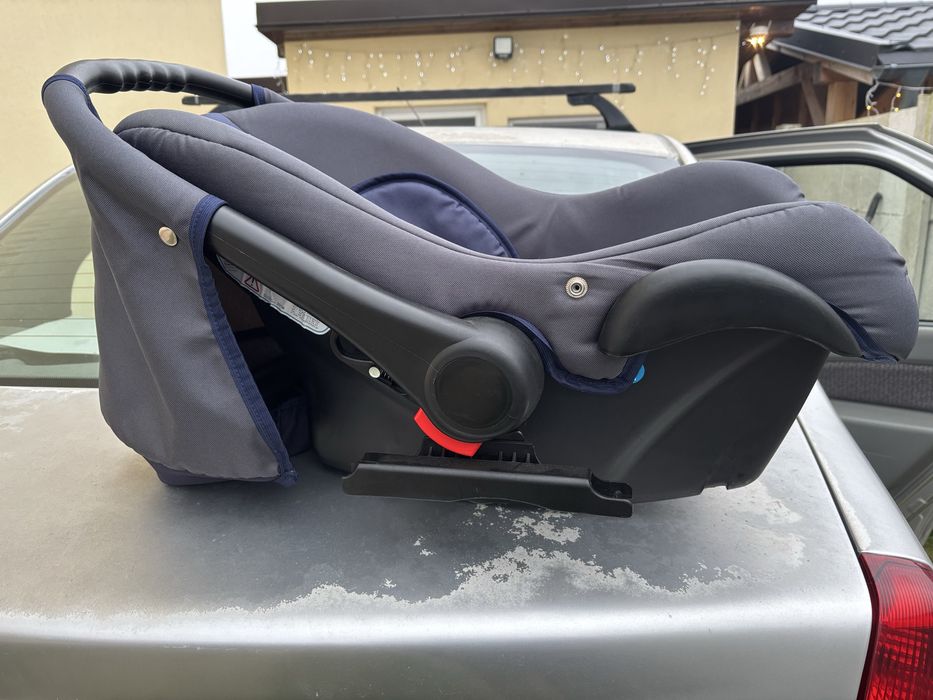 Carucior 3 in 1 Krausman clasic negru-albastru