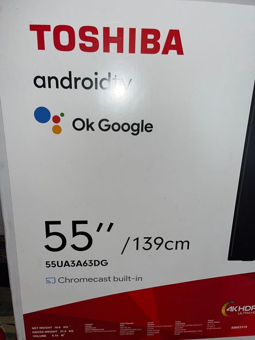 Toshiba 55” 4K HDR ULTRA HD