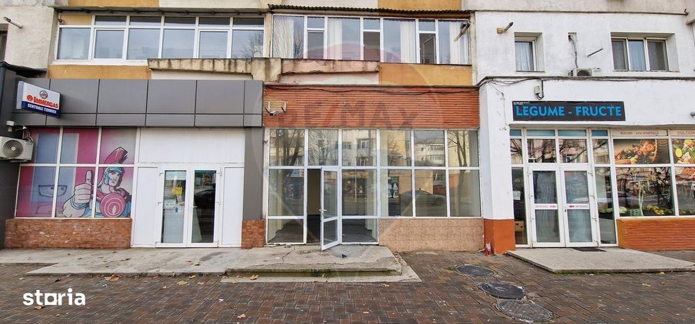 Spațiu comercial zona Narcisa 100mp, STRADAL, VITRINA 7ML