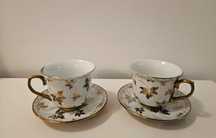 Cani de cafea si farfurii (set 2 bucati)