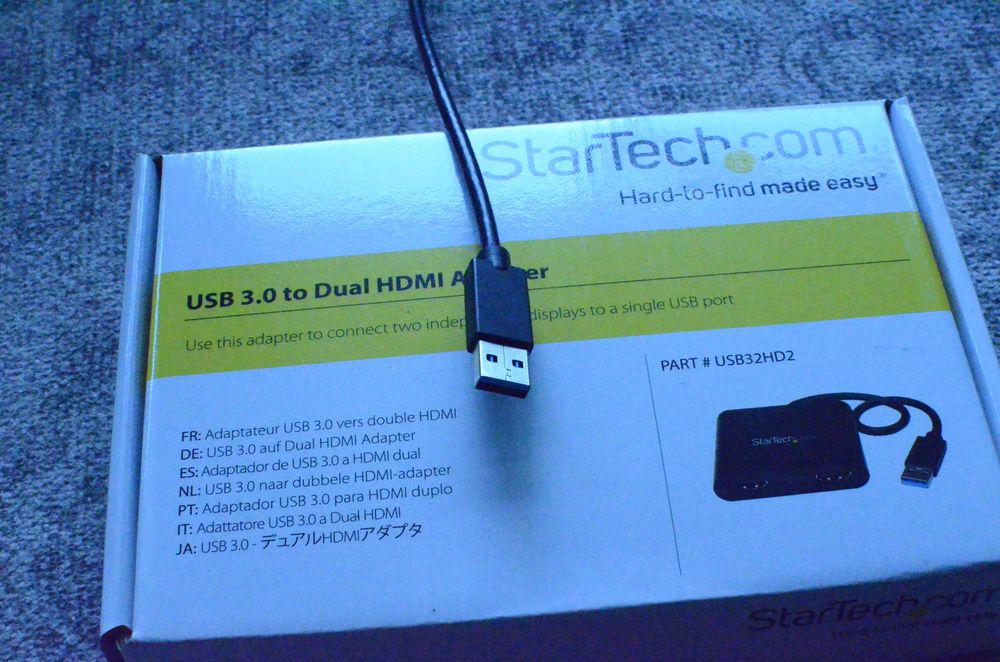 Startech dual display extender 2 hdmi from usb 3.0