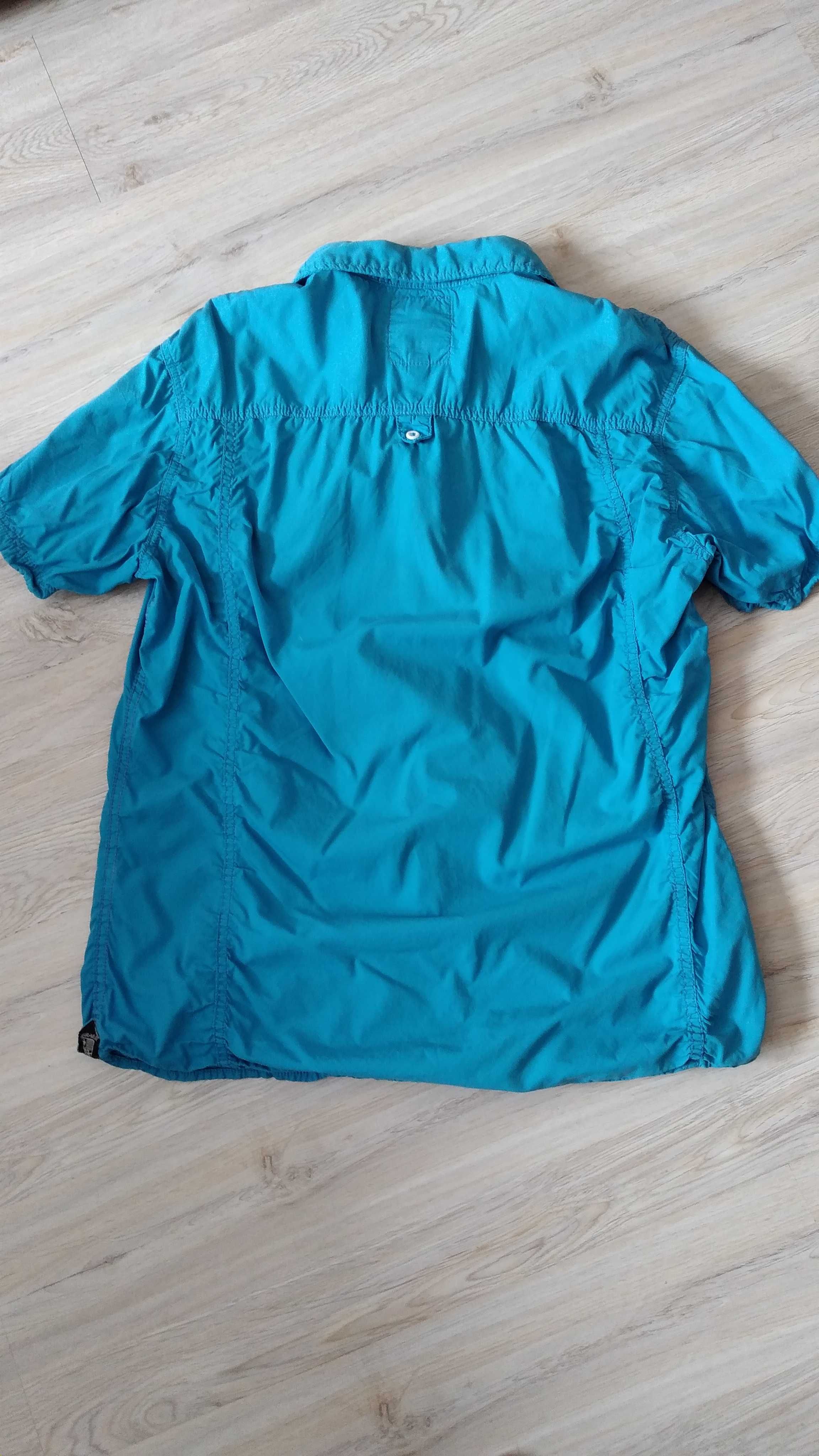 Синя мъжка риза размер  XХL