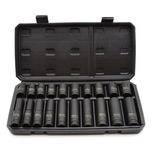 Set tubulare de impact scurte si lungi 1/2 10-19mm 20 piese