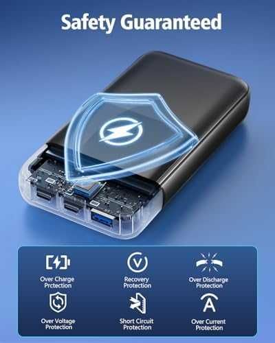 Нова Външна батерия 26800mAh с бързо зареждане 22.5W и LCD дисплей