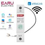 WiFI Смарт електромер за DIN шина, 63A, 18мм | Предпазител, Таймер