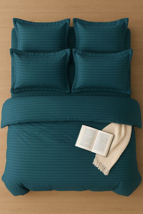 Lenjerie de pat ,Bumbac Damasc 6 piese ,Casa Pucioasa