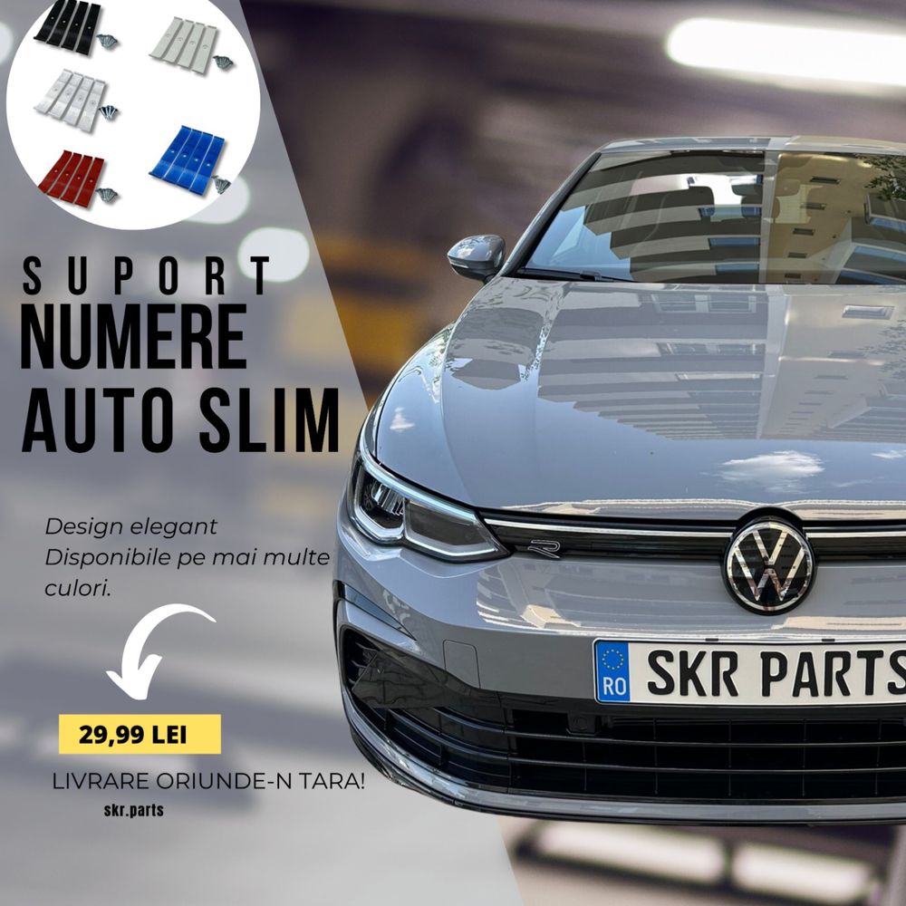 Suport numar inmatriculare auto Ultra Slim / Super Slim