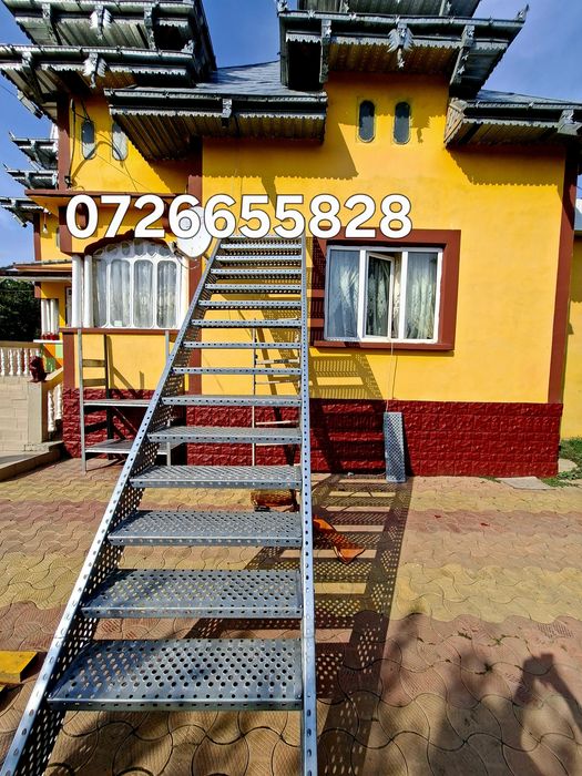 scarii metalice zincate exterioare și pentru incendii , platforme, pod
