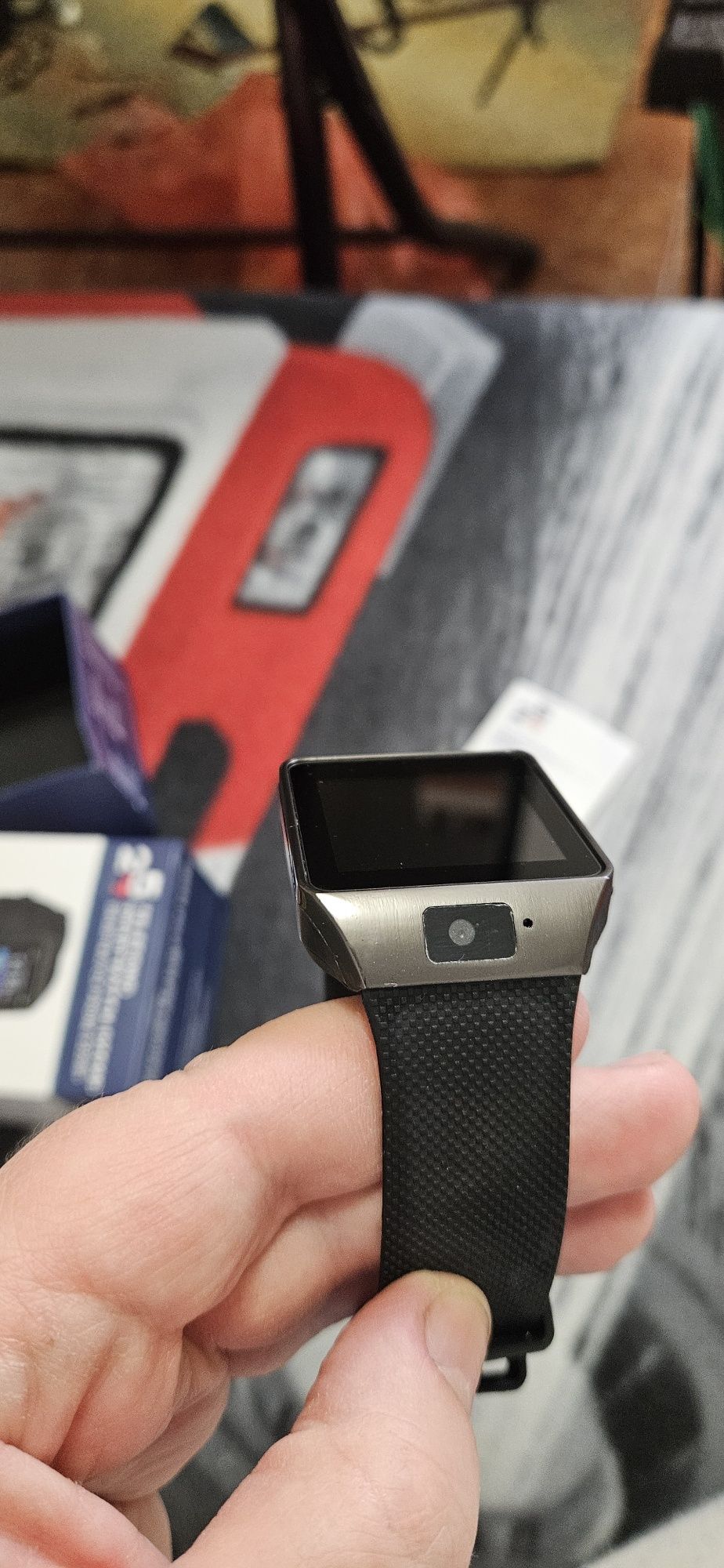 Ceas Smartwatch negru nou.

Brățară din silicon.

Sistem de operare An