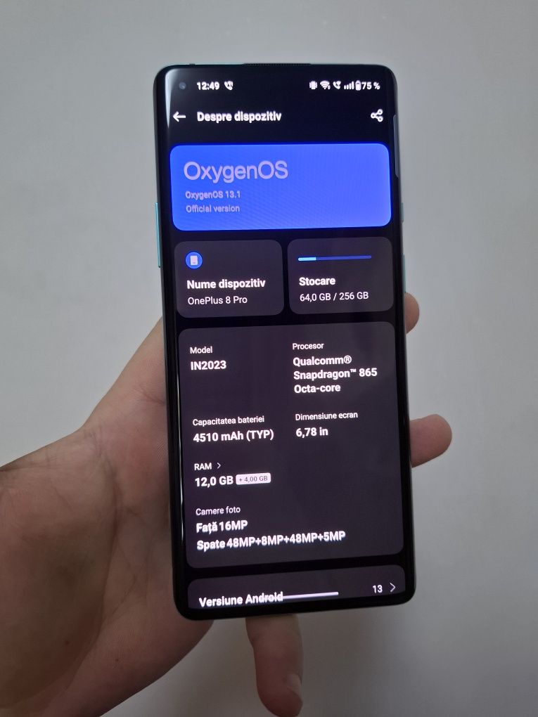 OnePlus 8 Pro 12 GB Ram