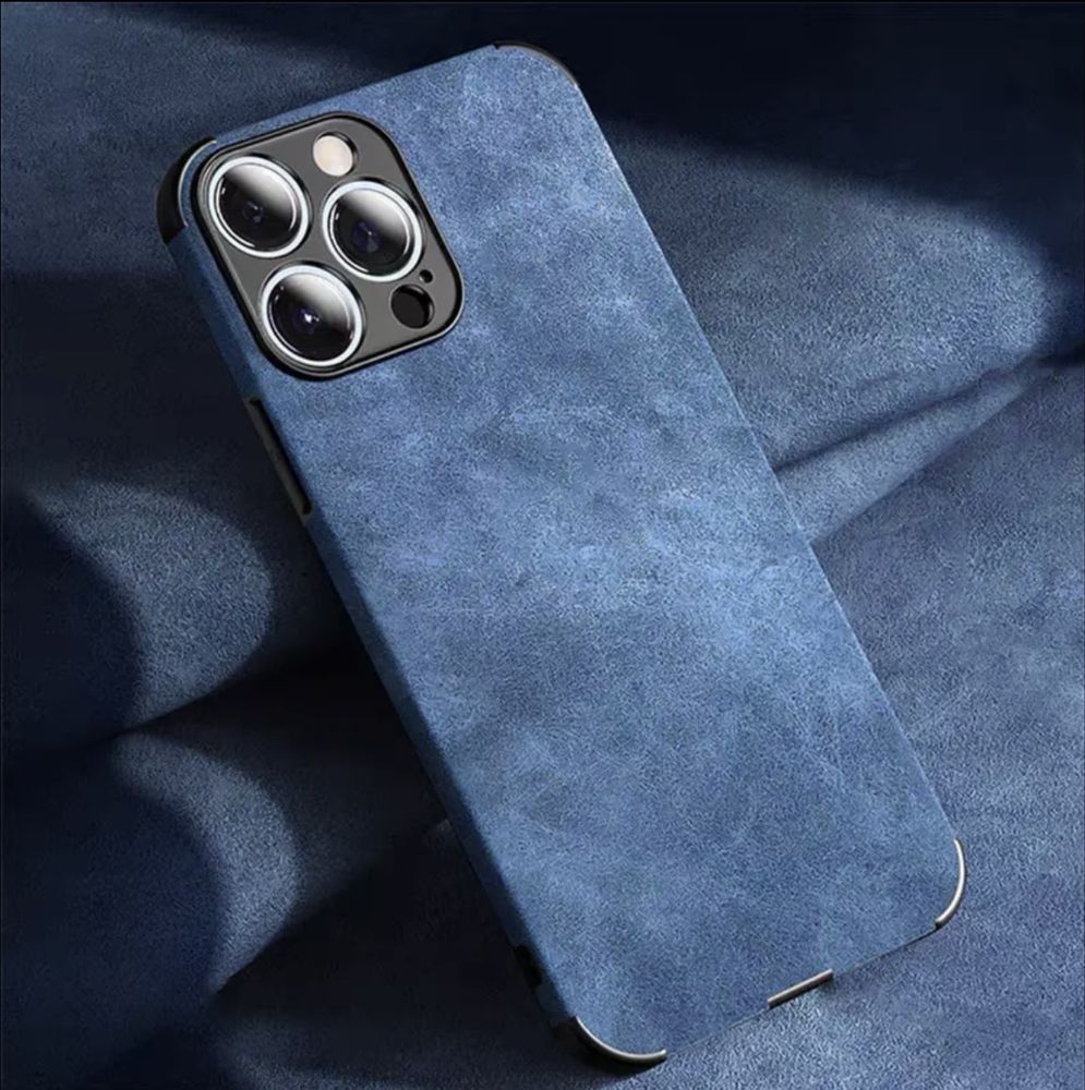 Матов калъф от еко кожа за Iphone 13