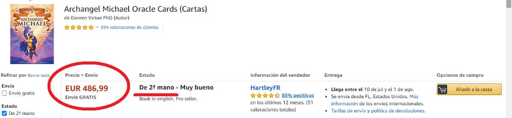 RAR Carti oracol Arhanghelul Mihail lux(AURII) ORIG Doreen Virtue SIG