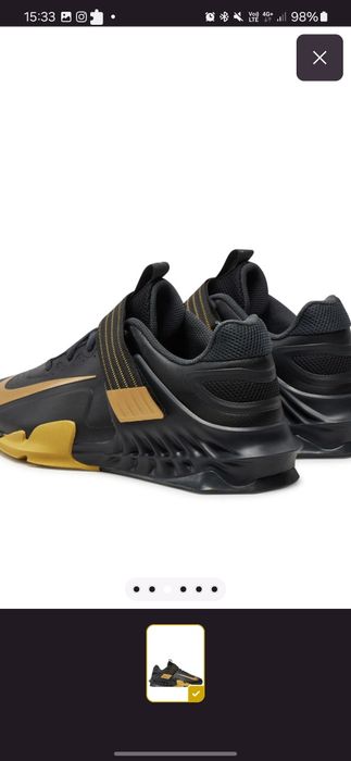 Nike savaleos black/metallic gold-anthracite