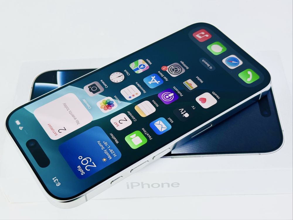 Apple iPhone 16 Pro 128GB White 100% Battery! Гаранция!
