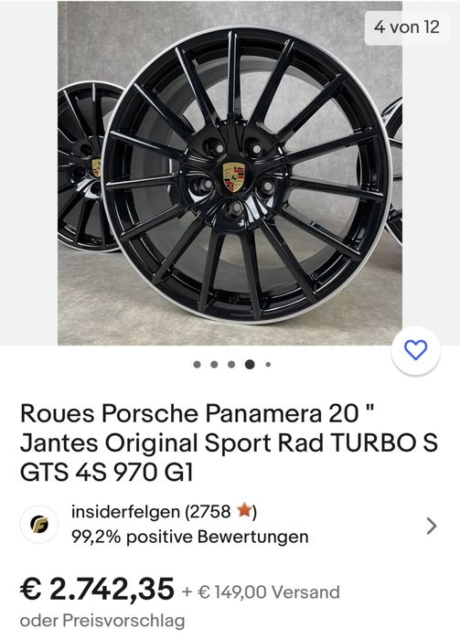 Оригинални джанти ПОРШЕ Панамера ГТС Турбо 5X130 GTS BBS Techart