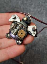 Стиймпънк колие/медальон/steampunk/ръчно изработен/handmade/костенурка