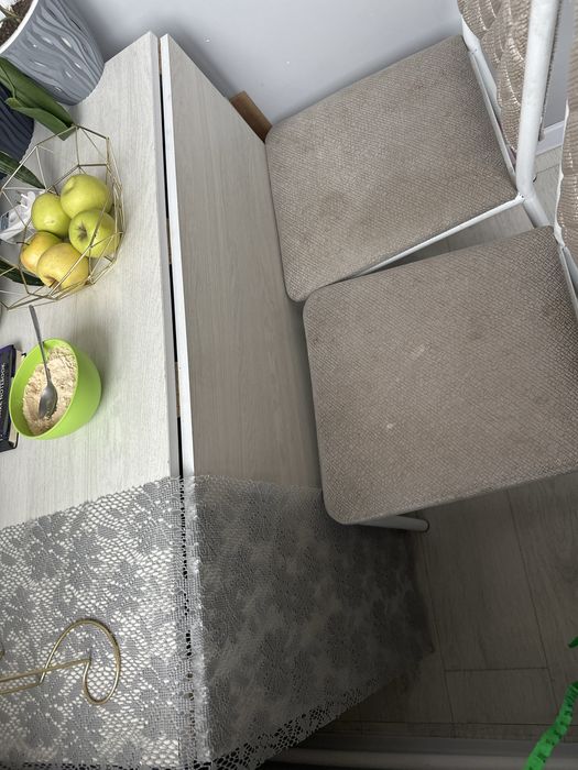 Трансформер стол со стульями