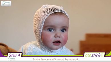 OTOSTICK мрежеста шапчица за коригиране на щръкнали уши за бебета