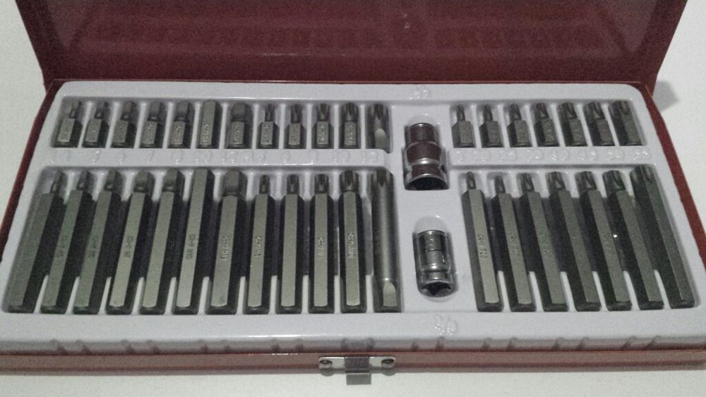 Trusa biti si torx 41piese,set trusa bits,bituri torx-uri ch.-vanadium
