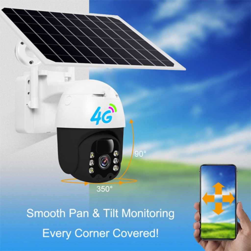Соларна камера 4G HD 3MP V380 Pro – Устойчива и надеждна охрана