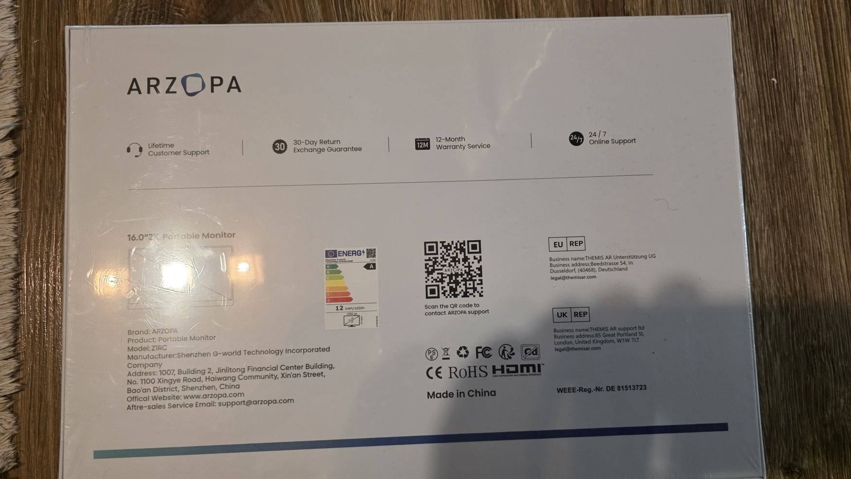 Arzopa  model Z1RC