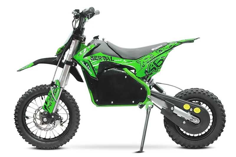 Motocicleta electrica copii 5-12 ani Nitro Prime 1200W 12/10 48V Verde