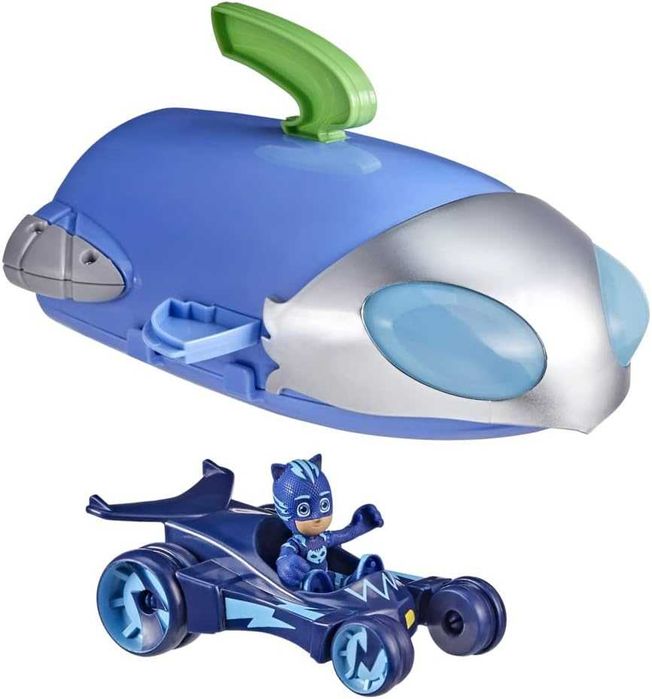 PJ Masks Пижама маски Синя кола с фигурка и ракета щаб 2 в 1