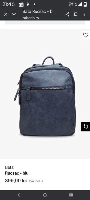 Rucsac albastru Bata