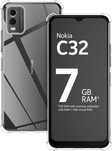 Telefon NOKIA C32, 64GB, 6GB RAM, Dual SIM, Charcoal+Husa noua