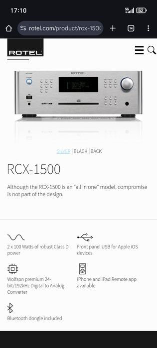 Amplificator Rotel Rcx 1500