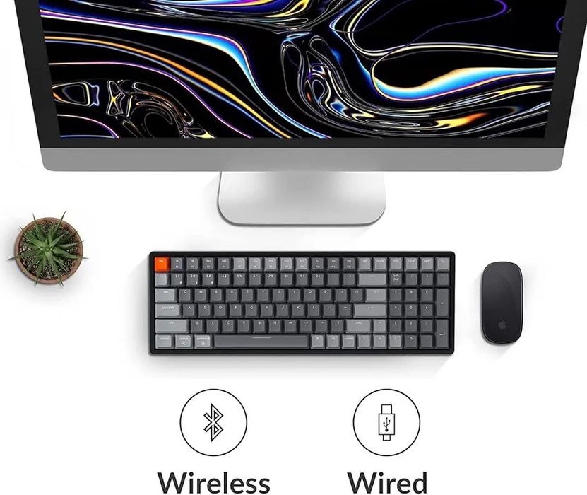 Tastatură mecanică Wi-Fi, Keychron K4C3 RGB, v2, Sigilat!