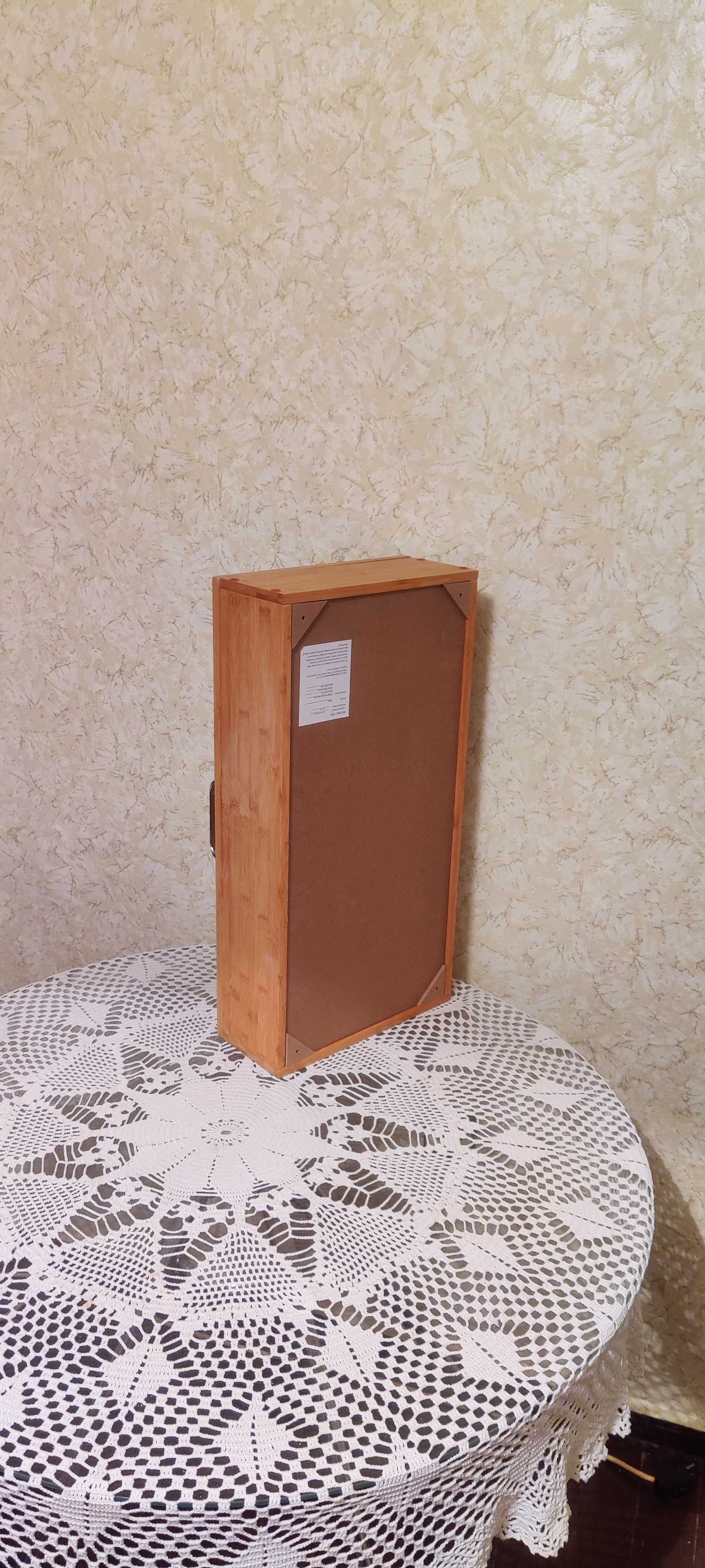 Стилно бамбуково шкафче за баня, кухня, спалня или хол