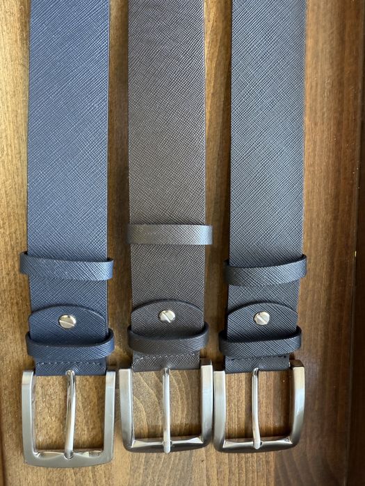 Vand set de trei curele de piele noi