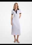 Rochie alba stretch polo Michael Kors