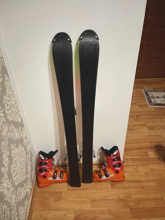 Schiuri copii 100 cm volkl cu clapari set skiuri