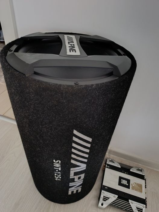 Subwoofer Alpine + amplificator JBL