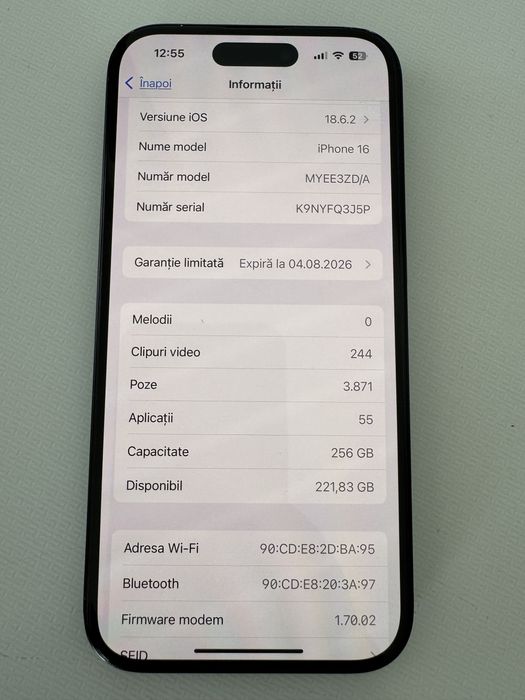 Iphone 16 garantie/100% baterie 256g