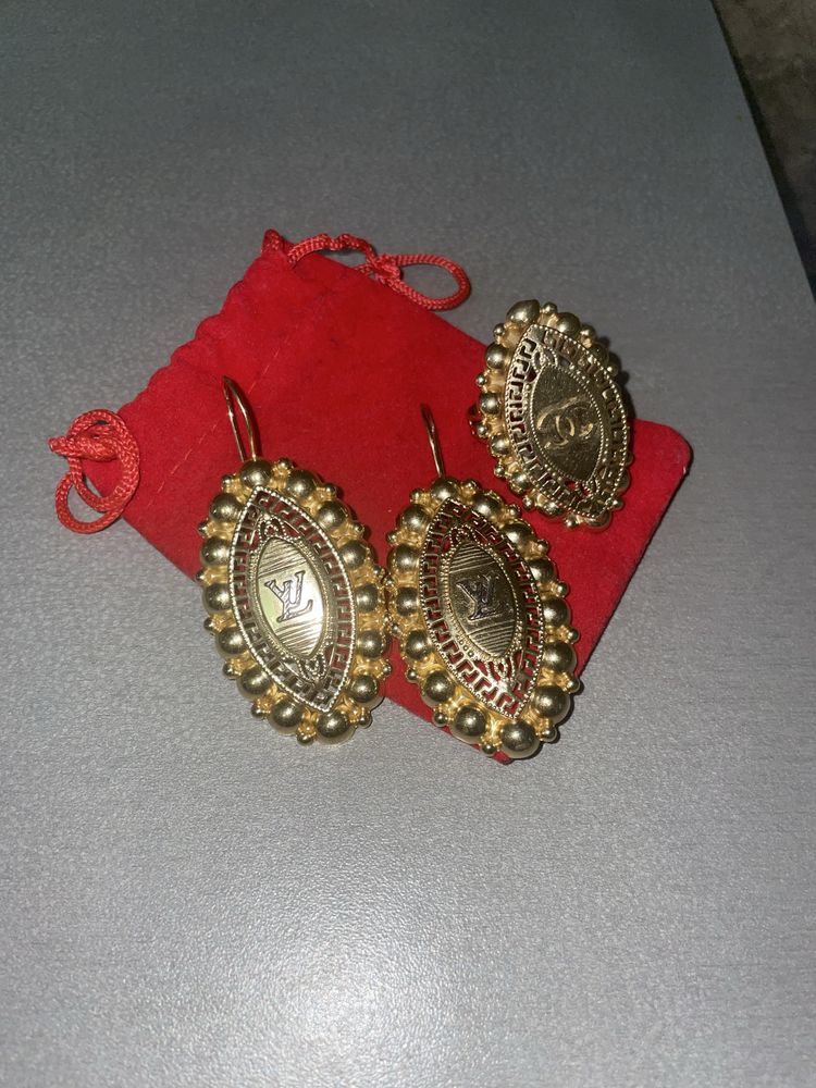 Vand aur 14K set complet cercei si inel