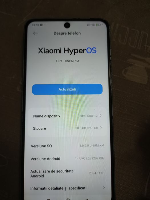 Redmi note 13 ,256 GB ,8 GB RAM