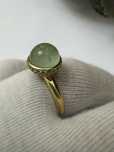Inel argint 925 , piatra verde cameleonica si cubic zirconia.