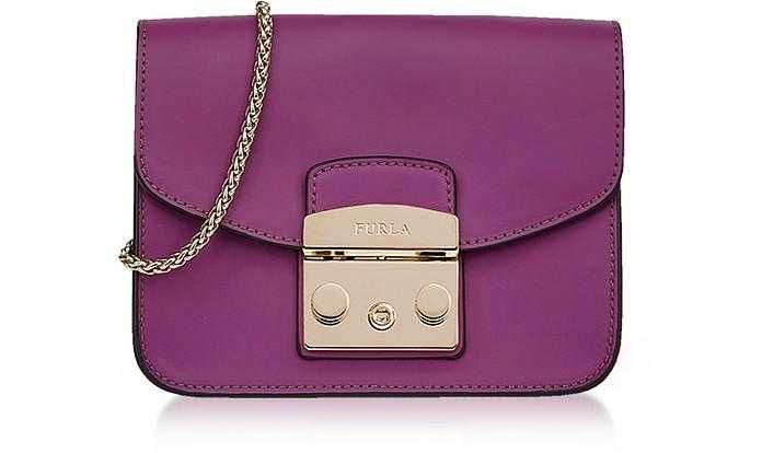 Geanta Furla Metropolis Originala, culoare mov orhidee