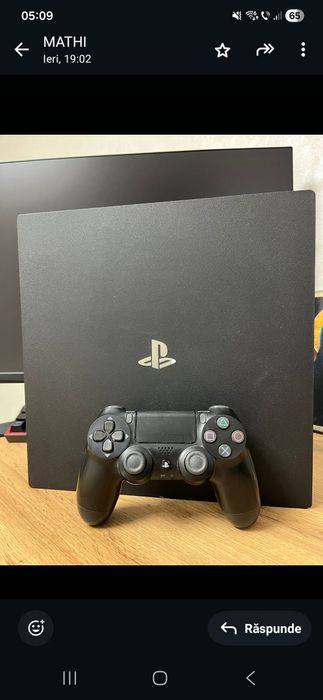 Ps 4 Pro + 2 cotrolăre, cablurile aferente + jocuri.ri
